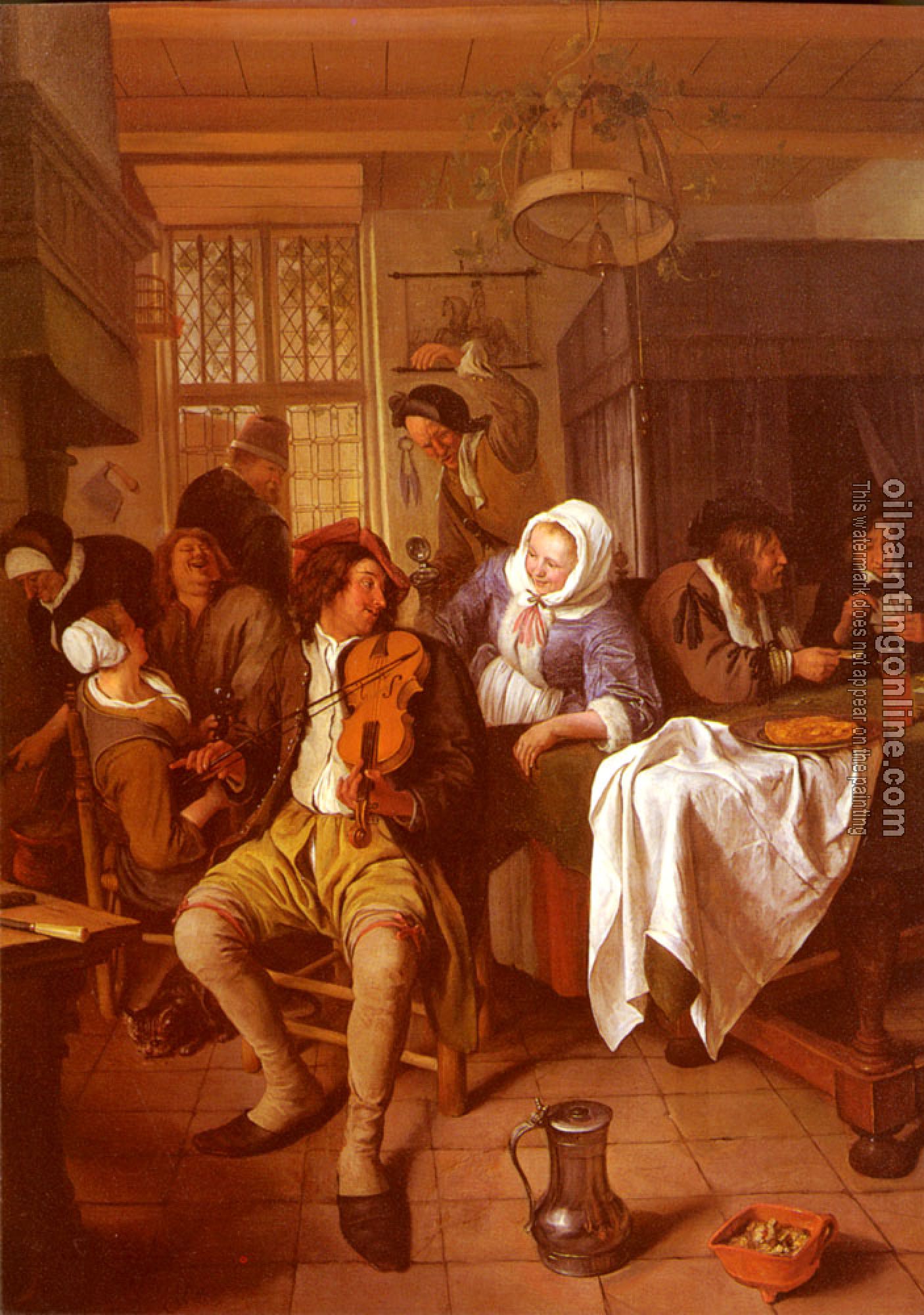 Steen, Jan - Interior Of A Tavern